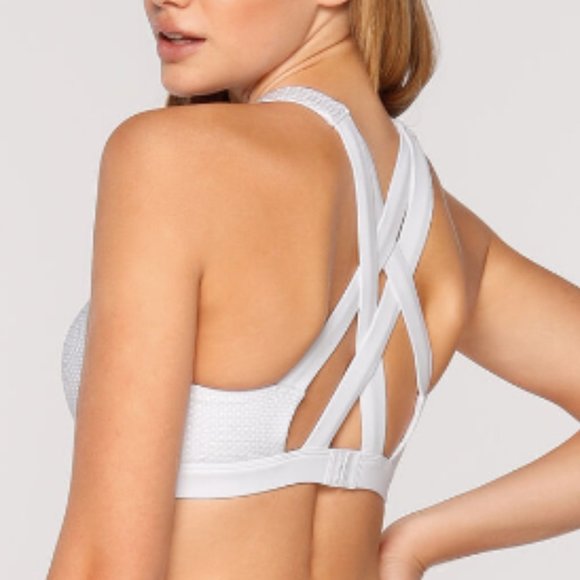 Lorna Jane Delphine Sports Bra in White - Picture 3 of 3
